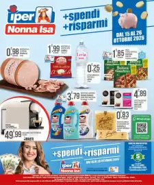 Volantino Iper Nonna Isa Pagina 1: Acqua minerale naturale Levia €0,25, Pizza forno di pietra Buitoni €1,85