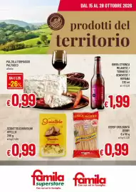 Volantino Famila Superstore Pagina 1: Derby Gris Bontà Derby €0,99, Scoiattolo Raviolini Vitello €0,99