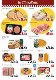 Volantino MAX Supermercati Pagina 5: Tagliata di petto di pollo Amadori €4,39, Salsiccia di pollo e suino Avimecc €2,99