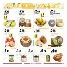 Volantino Sì con te Superstore Pagina 11: Pere Kaiser €1,99, Pecorino stagionato Il Giuncato Petrucci €2,69