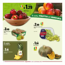 Volantino Sì con te Superstore Pagina 2: Ananas Gold Selection Battaglio €1,79, Uva bianca senza semi €2,99