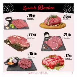Volantino Sì con te Superstore Pagina 5: Fettine scelte di bovino adulto €19,90, Bistecca senza osso di bovino adulto €21,90