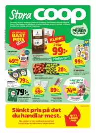 Stora Coop reklamblad vecka 43 Sida 1: Arla Klassikerost €79,00, Änglamark tvättmedel €59,00
