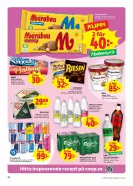 Stora Coop reklamblad vecka 43 Sida 10: Red Bull energidryck €99,00, Glass Häagen-Dazs €85,00
