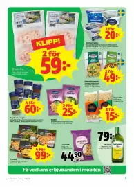 Stora Coop reklamblad vecka 43 Sida 3: Santa Maria kryddor i småglas €60,00, Dafgårds matpaj €99,00