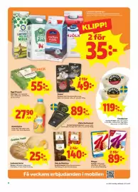 Stora Coop reklamblad vecka 43 Sida 6: Kellogg's flingor €89,00, Västerbottensost €89,00