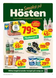 Stora Coop reklamblad vecka 43 Sida 7: Olw nötmix €49,00, Arla Köket grekisk/turkisk yoghurt €29,90