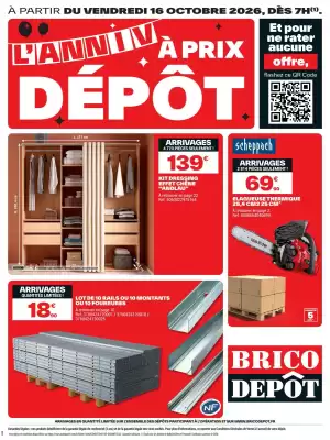Brico Dépôt (valable jusqu'au 29-10)