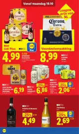 Lidl folder week 43 Pagina 10: Leffe Blond of Hertog Jan Weizener €6,19, Tripel Karmeliet €6,86