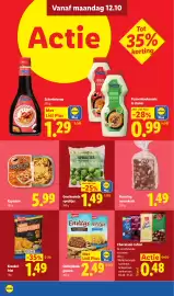Lidl folder week 43 Pagina 12: Chef Select Spruitjes €1,49, Envitas Ontbijtkoek granen €2,49