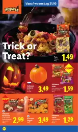 Lidl folder week 43 Pagina 17: Halloween snacks €1,29, Halloween wraps €1,59