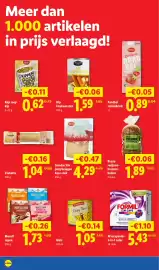 Lidl folder week 43 Pagina 29: Milbona jong belegen kaas stuk €4,29, Reuze rozijnen-krenten-bollen €1,89