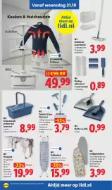 Lidl folder week 43 Pagina 38: Kleding-rollerset of 4 reserverollen €0,89, Stoffer en blik €0,99