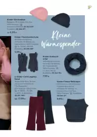 Tchibo Eduscho Flugblatt Seite 10: Kinder-Strickmütze Rippstrick. Mit Krempe. One Size. 100% Polyester.. Altrosa mit