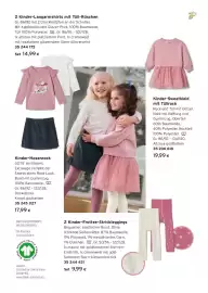 Tchibo Eduscho Flugblatt Seite 5: 2 Kinder-Langarmshirts mit Tüll-Rüschen Gr. 86/92 mit 2 Druckknöpfen an der Schulter. Mit