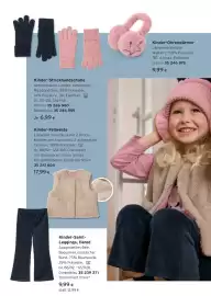Tchibo Eduscho Flugblatt Seite 9: Kinder-Strickhandschuhe Atmungsaktiv. Langes, elastisches Rippbündchen. 83% Polyester, 14%
