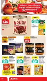 Auchan akciós újság hét 42 Oldal 10: -22% 440 Ft Ft 349** AUCHAN KEDVENC CHILIS BAB csípős paprikával, 400 g, 1123 Ft/kg