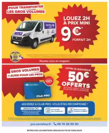 Catalogue Carrefour | Gros volumes = petits prix page 24: Carrefour location €9,00