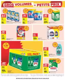 Catalogue Carrefour | Gros volumes = petits prix page 6: SKIP Lessive liquide €16,74, Skip Lessive capsules €5,49