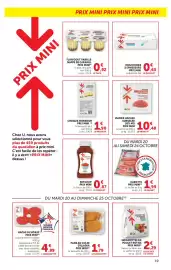 Catalogue Super U page 19: PANÉ AU COLIN D'ALASKA €1,79, CAROTTE €1,99