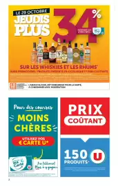 Catalogue Hyper U page 2: LE 29 OCTOBRE JEUDIS PLUS 34% REVERSÉS SUR VOTRE CARTE U Carte อ Climent ESPERANCE ESPERANCE