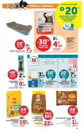 Catalogue Hyper U page 23: U Croquettes riche en poulet pour chiot €5,84, Ultima Repas pour petit chien €1,64