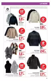 Catalogue Hyper U page 41: PULL HOMME €17,90, BLOUSON HOMME €17,90