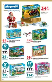 Catalogue Hyper U | Prix bas de Noël page 41: Playmobil Camion de pompiers à grande échelle €49,99