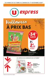 Catalogue U Express page 1: Grignottes de poulet rôties €2,29