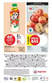 Catalogue U Express page 12: Yoplait YOP €0,70, U POMME €2,00