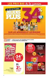 Catalogue U Express page 2: Krema Red'dingue €2,63, Old Nick Rhum Blanc €3,00