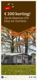 Obelink folder Pagina 4: Actie € 200 korting! Op de Neptune 270 Easy Air voortent. obelink.nl O f