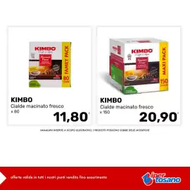 Volantino Iper Tosano settimana 42 Pagina 2: Kimbo cialde macinato fresco €11,80, Kimbo Cialde macinato fresco €20,90