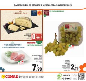 Volantino Conad Pagina 28: PETTO DI POLLO INTERO CONAD €7,90, Uva bianca senza semi €2,98