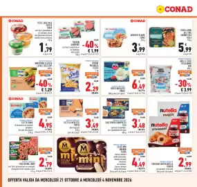Volantino Conad Pagina 10: ANELLI E CIUFFI DI CALAMARO ARBI €3,99, Patatine Patasnella Pizzoli €2,29