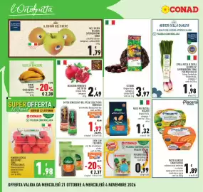 Volantino Conad Pagina 2: Melagrana Wonderful I Nostri Ori €2,49, Pomodoro Cocktail Mini Oblungo €1,98
