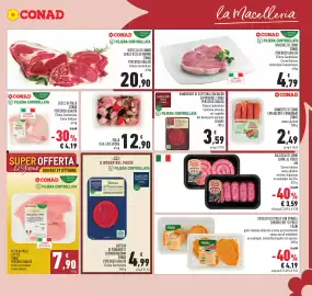 Volantino Conad Pagina 3: BISTECCA DI LOMBO SENZA OSSO DI BOVINO CONAD €20,90, Pollo Alla Cacciatora €12,90