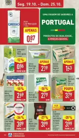Folheto ALDI semana 43 Página 10: Mimosa manteiga com sal €2,19, Delta café moído lote chávena €3,99