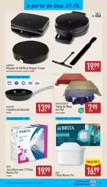 Folheto ALDI semana 43 Página 19: Frigideira de alumínio crofton €13,99, Home creation toalha de mesa em vinil €7,99