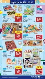 Folheto ALDI semana 43 Página 31: Toylineno alfabeto/estação de escrita €14,99, Jogo com Números/ Letras €5,99