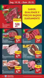 Folheto ALDI semana 43 Página 6: B FORTUNNA Bife do Dianteiro dos Açores 300 g embalagem (kg = 13.30) Seg. 19.10. - Dom