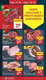 Folheto ALDI semana 43 Página 6: Bifanas da Perna de Porco €4,49, Entrecosto de Porco Preto €4,99