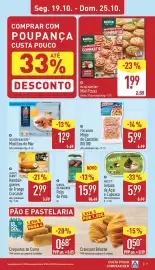 Folheto ALDI semana 43 Página 7: Golden seafood muslitos do mar €1,29, Pescanova miolo de camarão €5,99