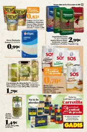 Folleto Gadis semana 42 Página 29: La Asturiana legumbres extra €2,99, Arroz SOS €0,70
