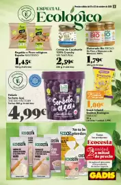 Folleto Gadis semana 42 Página 3: We natural Crema de Cacahuete 100% Crunchy €2,59, The bio factory helado sorbete açaí €4,99