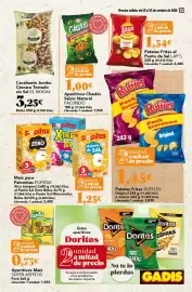 Folleto Gadis semana 42 Página 33: El Nogal cacahuate jumbo cáscara tostado sin sal €3,25, Popitas maíz para palomitas €1,25
