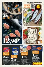 Folleto Gadis semana 42 Página 7: Gadis lubina acuicultura €3,75, Consorcio filetes de anchoa en aceite de oliva €2,60