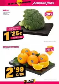 Folleto AhorraMas semana 42 Página 3: Naranja fontestad €2,99, Brócoli €1,25