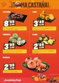 Folleto AhorraMas semana 42 Página 6: Castañas €8,99, Chirimoya €3,99