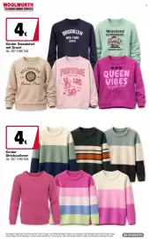 Woolworth Prospekt Seite 18: Kinder Strickpullover €4,00, Kinder Sweatshirt mit Druck €4,00